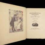 1910 SIGNED 1ed Sentimental Journey Through France Italy Sterne Hopkins ART