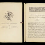 1883 ROBINSON CRUSOE Life & Adventures Voyages Stothard Illustrated Daniel Defoe