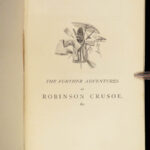 1883 ROBINSON CRUSOE Life & Adventures Voyages Stothard Illustrated Daniel Defoe