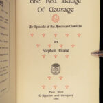 1896 Red Badge of Courage 1st ed Stephen Crane American Civil War Literature