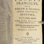 1645 FRANCE Florus Gallicus Pierre Berthault Gaul Franks Saxony ROME Map 2in1