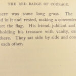 1896 Red Badge of Courage 1st ed Stephen Crane American Civil War Literature