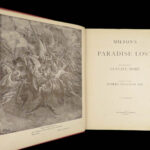 1901 Paradise Lost John Milton Gustave Doré ART Illustrated English FOLIO