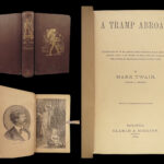 1880 Mark Twain A Tramp Abroad 1st Canadian ed Travel Illustrated Satire CLASSIC