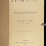 1880 Mark Twain A Tramp Abroad 1st Canadian ed Travel Illustrated Satire CLASSIC