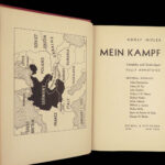 1939 MEIN KAMPF 1st ed Adolf Hitler World War II Germany Anti-Semitism MAP