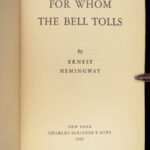 1940 Ernest Hemingway 1st ed For Whom the Bell Tolls American War Novel Classic