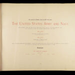 1899 US Army & Navy 1ed Military EXQUISITE Wagner Illustrated AMERICANA War Art