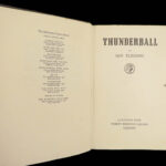 1961 JAMES BOND 1st/1st Thunderball Ian Fleming Novel 007 Atom Bomb Spectre