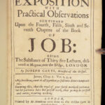 1671 BIBLE Book of JOB 1ed Old Testament English Joseph Caryl Puritan Commentary