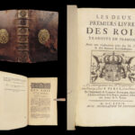 1674 French Latin BIBLE 1 & 2 Kings Old Testament ROYAL ARMS Narbonne Archbishop