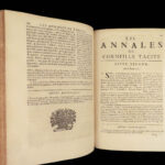 1690 TACITUS Annals Histories Roman Empire Nero Caligula Rome French RARE