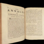 1690 TACITUS Annals Histories Roman Empire Nero Caligula Rome French RARE