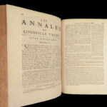 1690 TACITUS Annals Histories Roman Empire Nero Caligula Rome French RARE