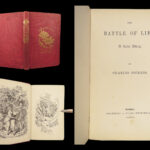 1846 Charles Dickens 1ed Battle of Life Christmas Romance Maclise Illustrated