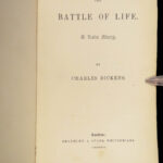 1846 Charles Dickens 1ed Battle of Life Christmas Romance Maclise Illustrated