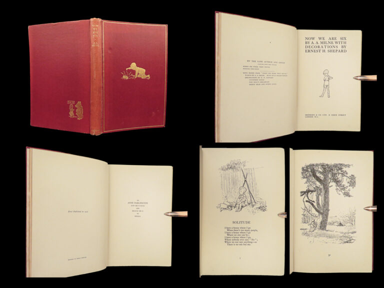 Image of 1927 Winnie the Pooh 1ed MILNE Now We Are Six Children’s Classic Shepard ART