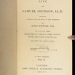 1835 EXQUISITE Samuel Johnson 1ed Johnsoniana Boswell English Biography 10v Set