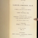 1835 EXQUISITE Samuel Johnson 1ed Johnsoniana Boswell English Biography 10v Set