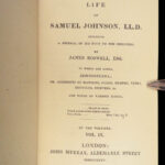 1835 EXQUISITE Samuel Johnson 1ed Johnsoniana Boswell English Biography 10v Set