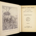 1925 Theodore Roosevelt Works Rough Riders Outdoor Pastimes African Game Trails