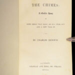 1845 Charles Dickens 1ed The Chimes Christmas Books Classic Literature Goblins