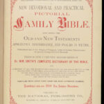 1873 HUGE Family Holy Bible KJV English Apocrypha EXQUISITE 1000+ Illustrations!