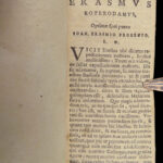 1621 Erasmus 1ed Colloquies Virginia SANDYS PROVENANCE Humanism Philosophy War