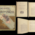 1887 Gambling 1ed Game of Draw Poker Card Games Rules & Strategy Keller RARE