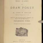 1887 Gambling 1ed Game of Draw Poker Card Games Rules & Strategy Keller RARE