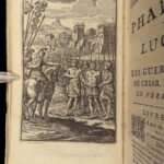 1682 Lucan PHARSALIA Julius Caesar Civil War Pompey Rome French Illustrated