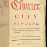 1765 NEW YORK City Montgomerie Charter Stamp Act Declaration Colonial America