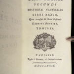 1779 PLINY Elder 1ed Natural History Astronomy Magic Alchemy Miracles Gemology 6v