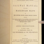 1849 BOSTON RAILROADS 1ed Maps New England Tourism Travel Voyages Massachusetts