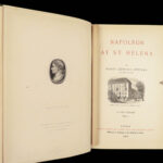 1888 History of Napoleon Bonaparte Napoleonic Wars St Helena FINE BINDING 2v