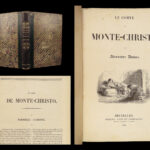 1846 Count of Monte Cristo 1ed Alexandre Dumas French Lit Meline Brussels RARE