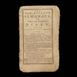 1777 New England Almanac 1ed Rhode Island Astronomy REVOLUTIONARY WAR printing