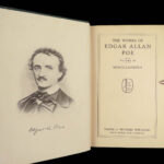 1850s Edgar Allan Poe Complete Works Raven Bells OCCULT Horror Poetry 10v