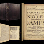 1657 Puritan Manton Commentary on Book of James BIBLE Spurgeon Influence BINDING