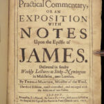 1657 Puritan Manton Commentary on Book of James BIBLE Spurgeon Influence BINDING