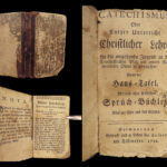 1786 Heidelberg Catechism EARLY American Bible Reformed Germantown Pennsylvania