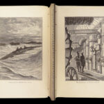 1890 Jules VERNE 20000 Leagues Under Sea French Illustrated CLASSIC Philadelphia