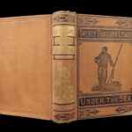 1890 Jules VERNE 20000 Leagues Under Sea French Illustrated CLASSIC Philadelphia