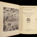 1890 Jules VERNE 20000 Leagues Under Sea French Illustrated CLASSIC Philadelphia