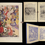 1923 Alice in Wonderland Carroll FAMOUS Tenniel & Prittie ART+ Looking Glass 2n1