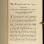 1911 Phantom of the Opera 1st ed Gaston Leroux Lon Chaney Photoplay FAMED Webber