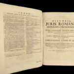 1740 Justinian LAW Corpus Juris Civilis Codex Digest Godefroy Commentary HUGE