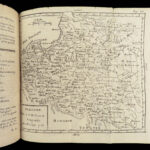 1789 Geography ATLAS 17 Maps Africa Italy Asia America California Buffier