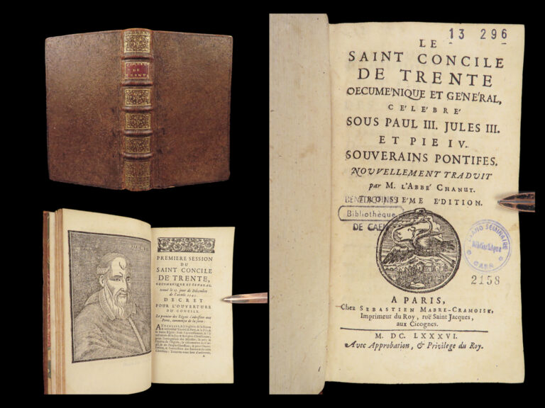 Image of 1686 Council of Trent Catholic Church Popes Paul III Canon Law Chanut Paris