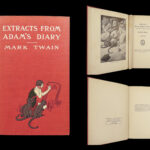 1904 Mark TWAIN 1ed Extracts Adam’s Diary GENESIS Comedy Satire Eve Illustrated